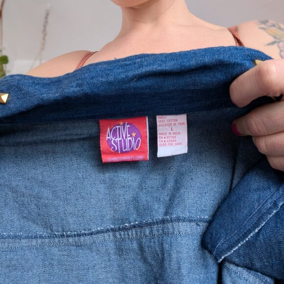 Active Studio/Mureli -  Bedazzled denim "Matching" leisure set - Large - Picture 6 of 8